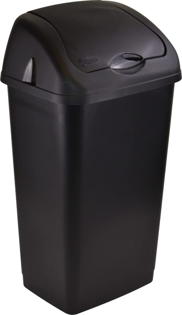 Sterling Ventures 60 Litres Premium Plastic Swing Bin for Home and Kitchen Rubbish Waste 16 ds