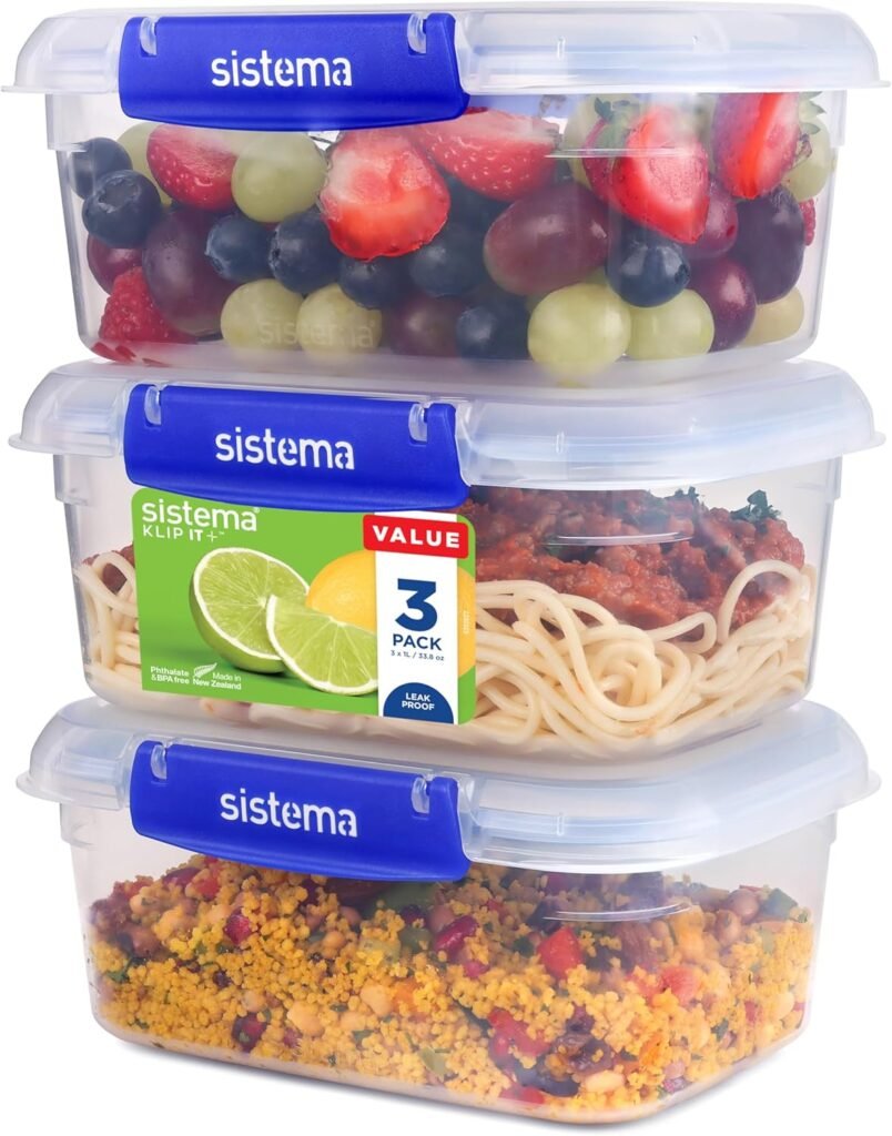 Sistema KLIP IT PLUS Leakproof Food Storage Containers – Smart, Secure, and Space-Saving 12 re